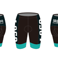 “蜂巢”绿色骑行短裤