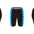 “星星”蓝色骑行短裤