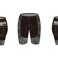 “三角”绿黑色骑行短裤